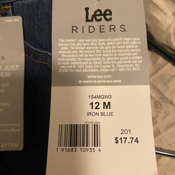 Lee Rider Vintage Denim Mini Skort. Size 12. NWT - Picture 4 of 7